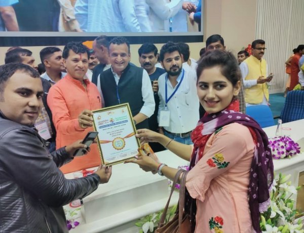 राजस्थान की नृतिका शांति चौधरी का दिल्ली में हुआ सम्मान