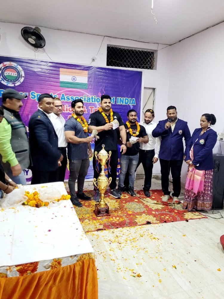 भारतीय शक्ति खेल संघ द्वारा आयोजित बेंच प्रेस, डेड लिफ्ट प्रतियोगिता
