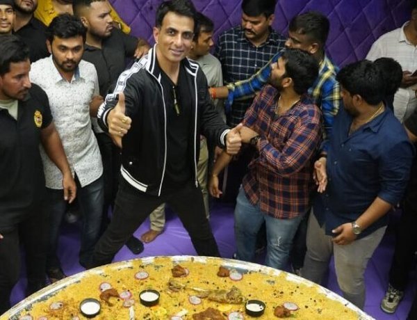 सोनू सूद के नाम पर रखा गया भारत की सबसे बड़ी थाली का नाम