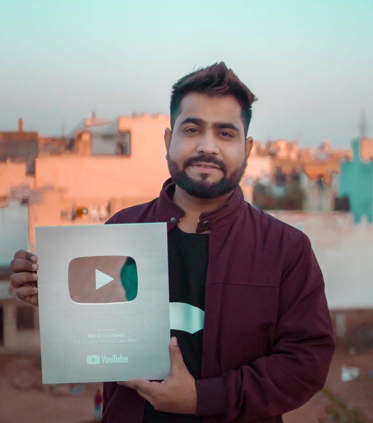 जयपुर के क्रिएटिव फोटोग्राफर पुनीत सबनानी को यूट्यूब से मिला सिल्वर प्ले बटन