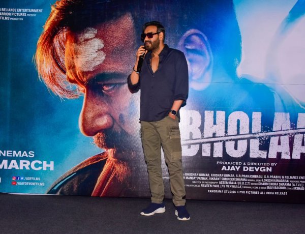 अपनी फिल्म भोला के प्रमोशन के लिए गुलाबी नगरी जयपुर पहुँचे सुपरस्टार अजय देवगन।