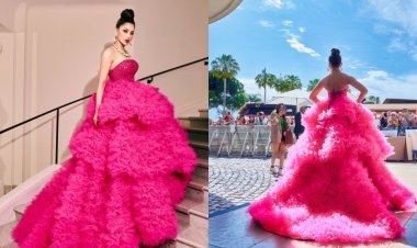 कान्स फिल्म फेस्टिवल 2023: उर्वशी रौतेला ने पिंक ट्यूल गाउन में बिखेरा जलवा