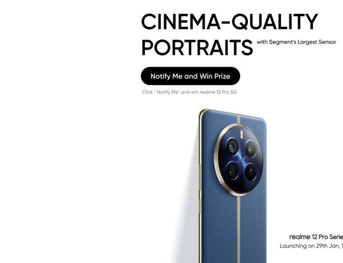 रियलमी 12 प्रो मैक्स: 50MP सोनी IMX890 कैमरा, 12GB रैम, 64MP पेरिस्कोपिक टेलीफोटो लेंस के साथ