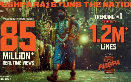 'पुष्पा 2: द रूल' का इंटरनेट पर चल रहा है रूल, 85 मिलियन व्यूज के साथ कर रहा है #1 पर ट्रेंड