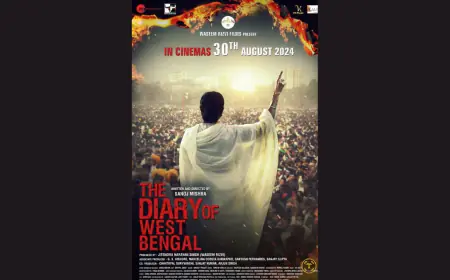 ‘द डायरी ऑफ वेस्ट बंगालः ए बोल्ड एक्सप्लोरेशन ऑफ हिस्ट्री, कल्चर एंड कंट्रोवर्सी’ 30 अगस्त को रिलीज हो रही है, जिसमें अर्शिन मेहता, यजुर मारवाह और गौरी शंकर मुख्य भूमिका में हैं