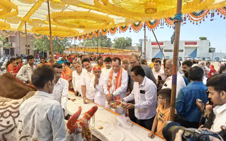 गोपाष्टमी पर पिंजरापोल गौशाला में कैबिनेट मंत्री जोराराम कुमावत ने किया गौमाता की सेवा का आह्वान
