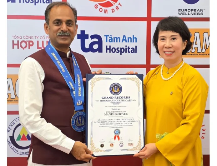 आचार्य मनीष जी को 54वें वियतनामी दीक्षांत समारोह में वर्ल्ड रिकॉर्ड सम्मान