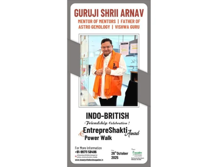 वैश्विक अध्यात्म और नेतृत्व का संगम — दिल्ली में आयोजित होगा इंडो-ब्रिटिश मैत्री समारोह