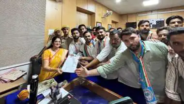 बांगड़ महाविद्यालय में NSUI का घेराव, 11 सूत्रीय छात्रहित मांगों पर प्रदर्शन